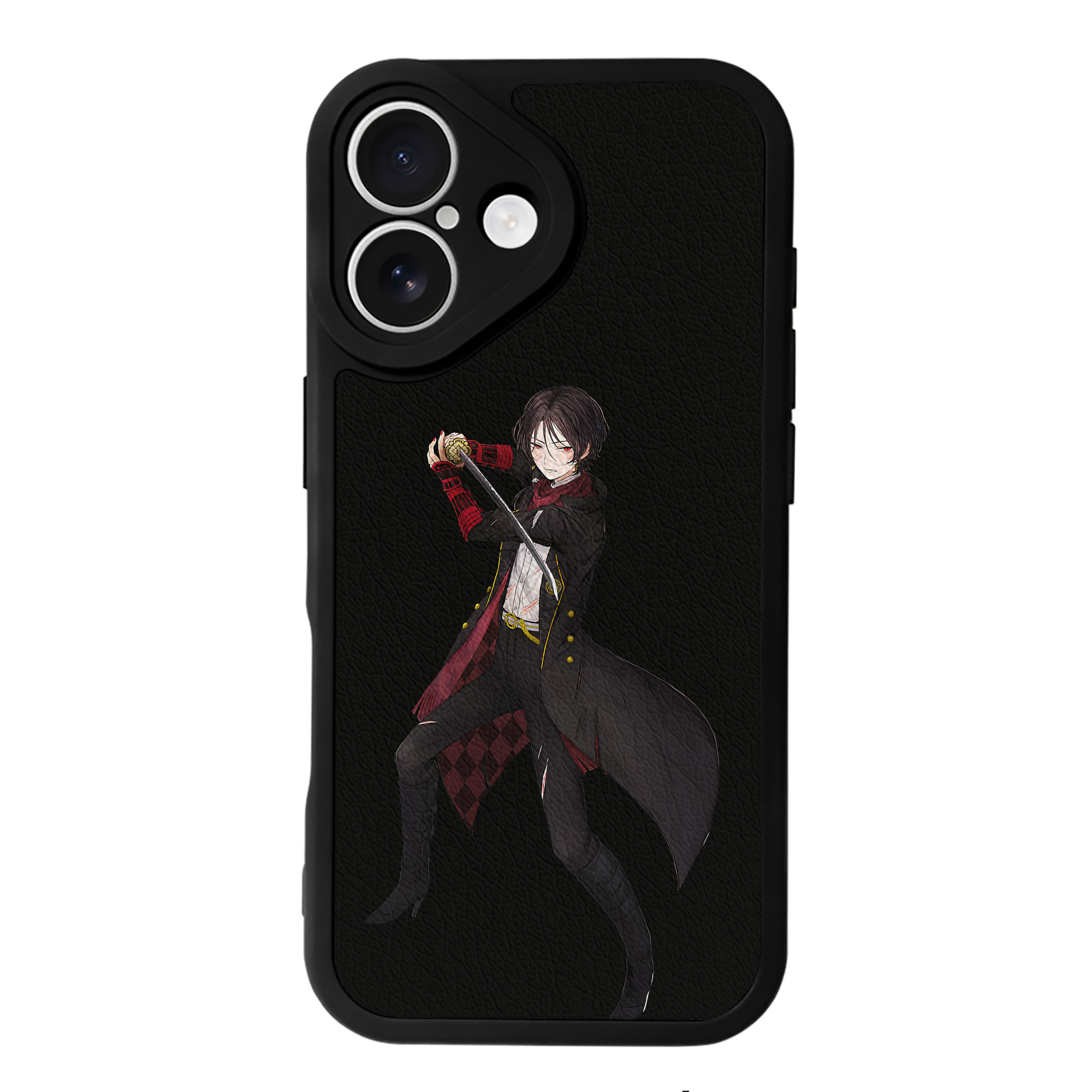 （画像用） 刀剣乱舞 Touken Ranbu 【iPhone 16シリーズ対応】シリコンスマホケース（レザー調） 材質：シリコン